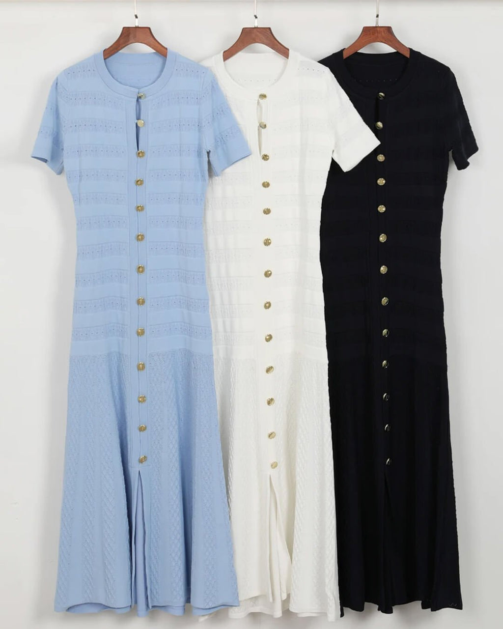 Celeste Ribbed Knit Midi Dress - Elegant Occasion Dress for Women - Image 9
