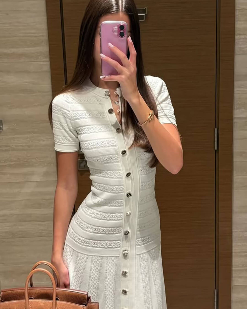 Celeste Ribbed Knit Midi Dress - Elegant Occasion Dress for Women - Image 3