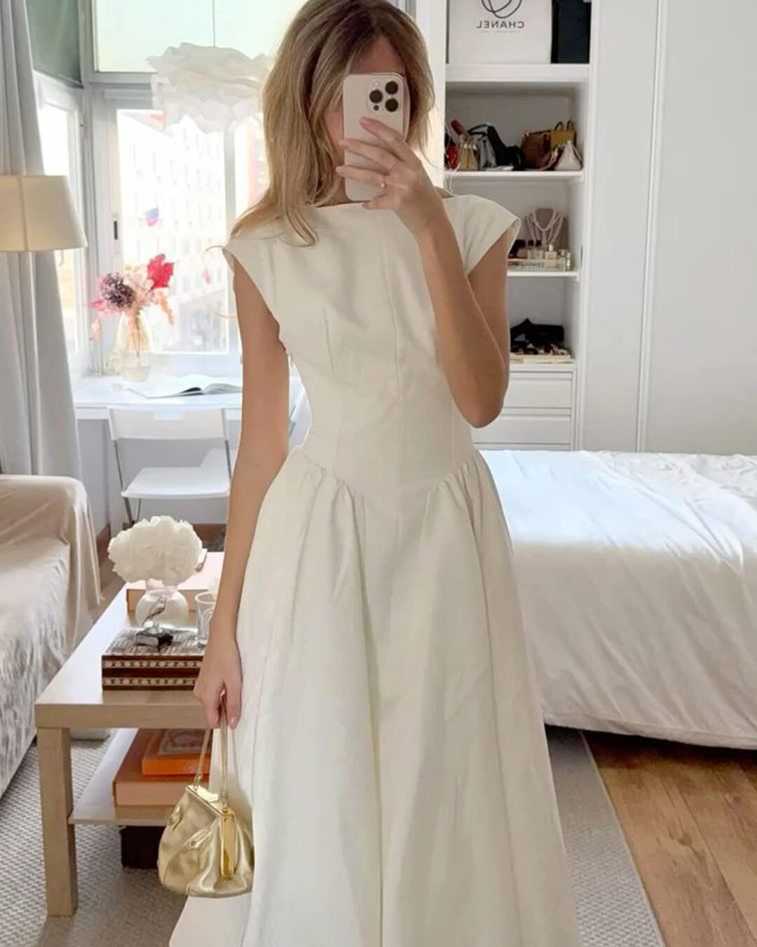 Rosalind Sleeveless Cut-Out Midi Dress - Elegant Occasion Dress for Women - Image 2