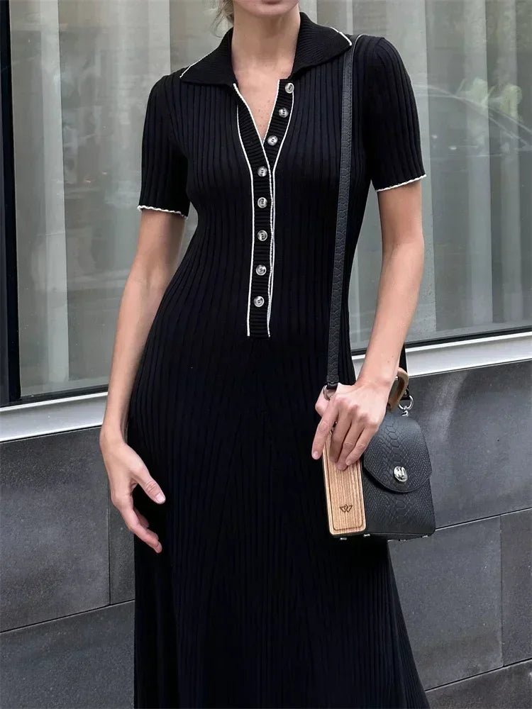 Serena Tricot Knit Dress - Elegant Occasion Dress for Women - Image 8