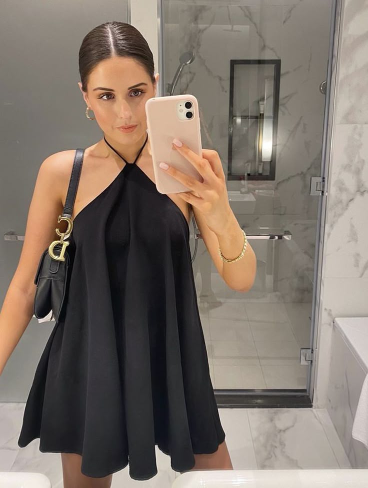 Sienna Backless Halter Mini Dress for Women - Sleeveless Party Dress - Image 2