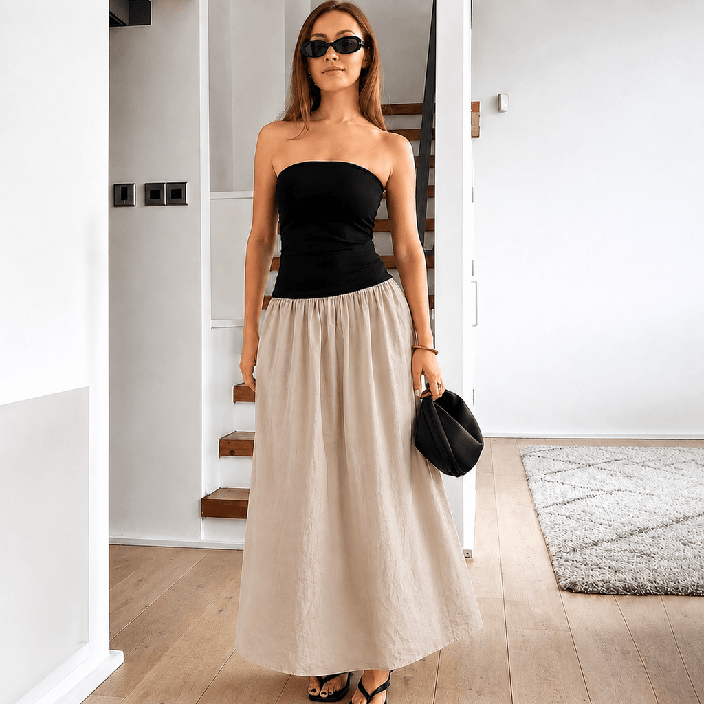 Hannah Contrast Honor Maxi Dress - Elegant Occasion Dress for Women - Image 2