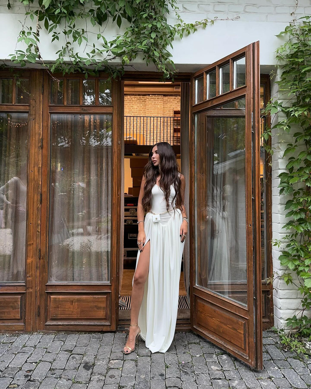 Aerin High Slit Maxi Dress - Elegant Occasion Dress for Women - Image 4