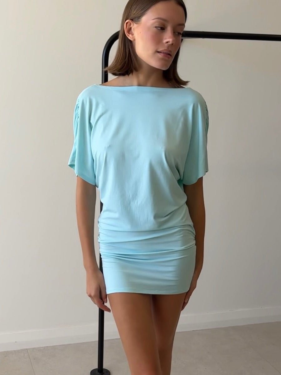 Aishla Ruched Mini Dress - Elegant Occasion Dress for Women