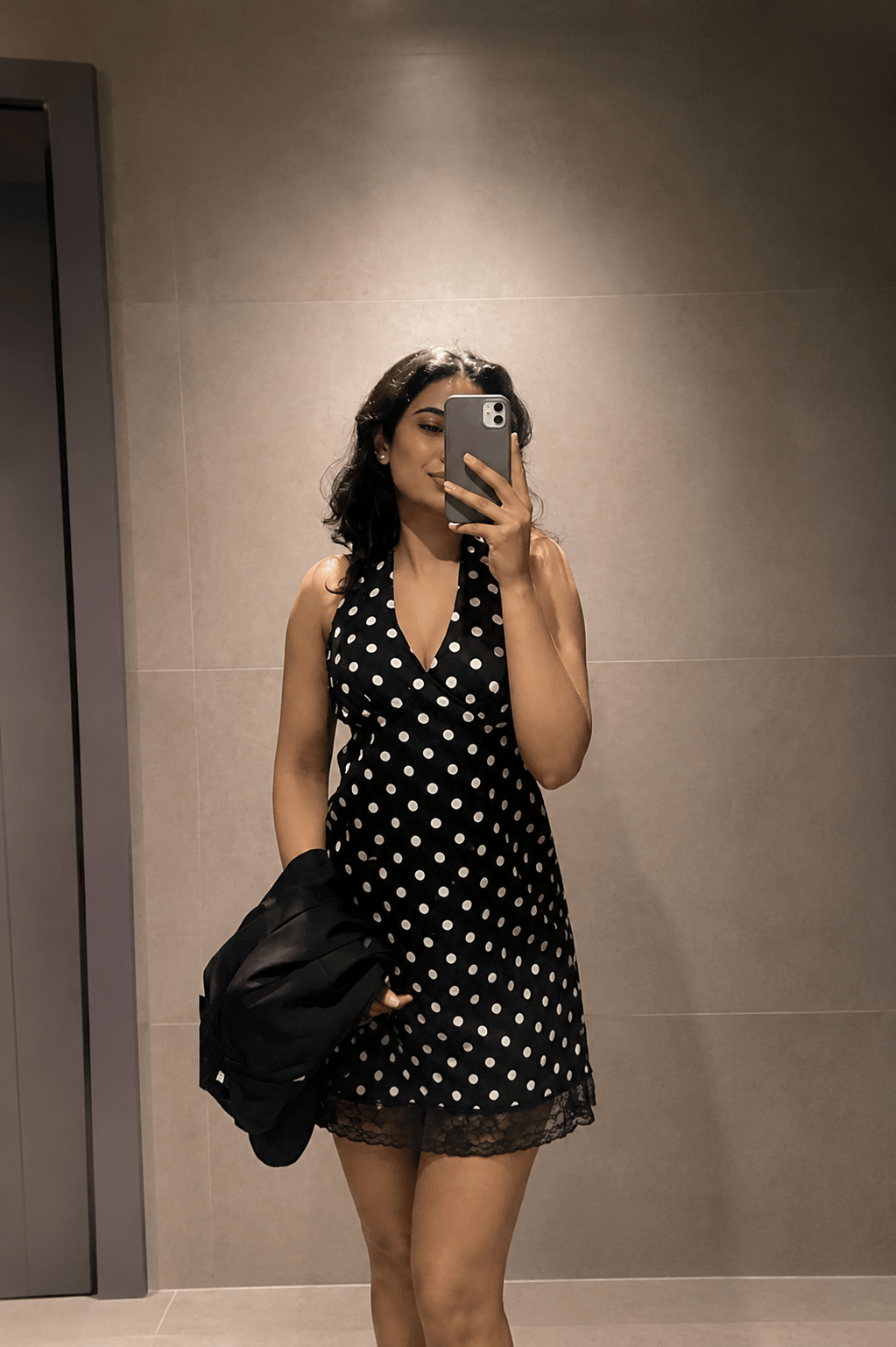 Sofia Backless Polka Dot Mini Dress - Elegant Occasion Dress for Women - Image 2