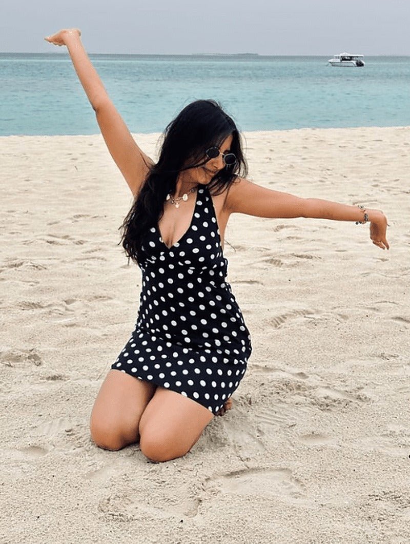 Sofia Backless Polka Dot Mini Dress - Elegant Occasion Dress for Women - Image 3