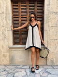 Ella Contrast Mini Dress - Elegant Occasion Dress for Women - Image 3