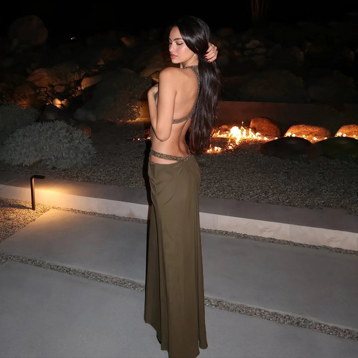Mia Halter Maxi Dress - Elegant Occasion Dress for Women - Image 2