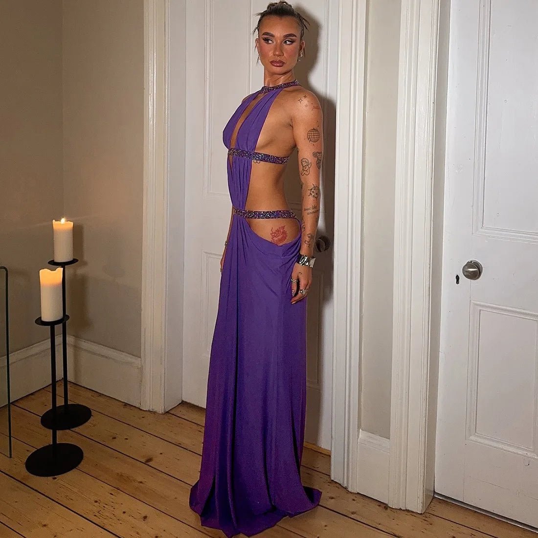 Mia Halter Maxi Dress - Elegant Occasion Dress for Women - Image 5