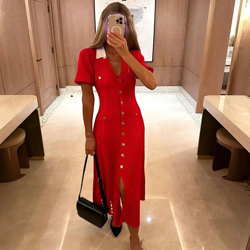 Amelia Knitted Dress - Elegant Occasion Dress for Women - Image 6