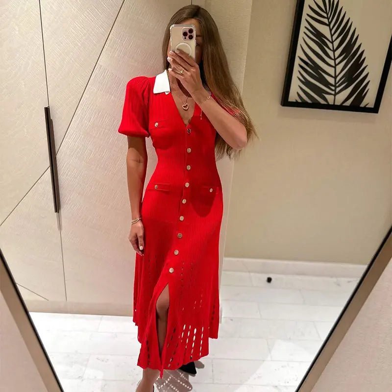 Amelia Knitted Dress - Elegant Occasion Dress for Women - Image 5