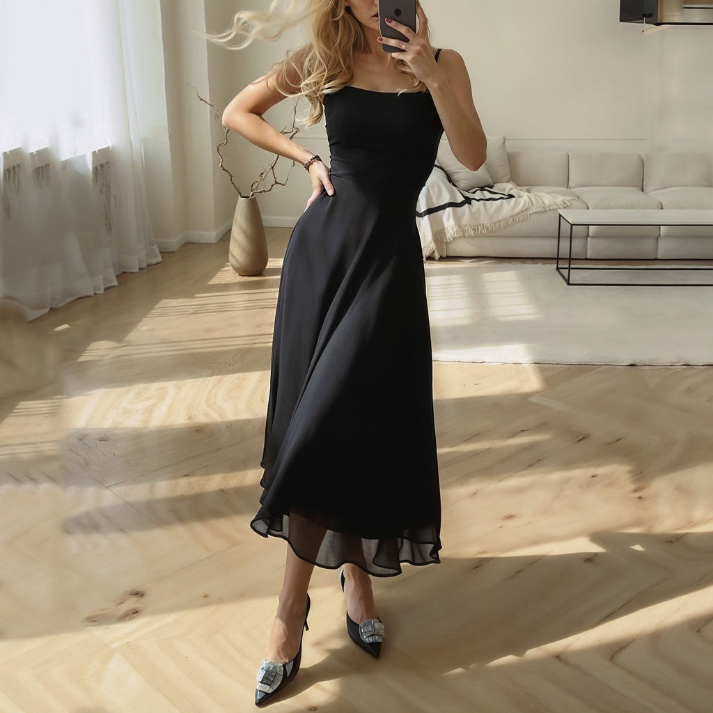 Sophia Sleeveless Midi Dress - Elegant Occasion Dress for Women