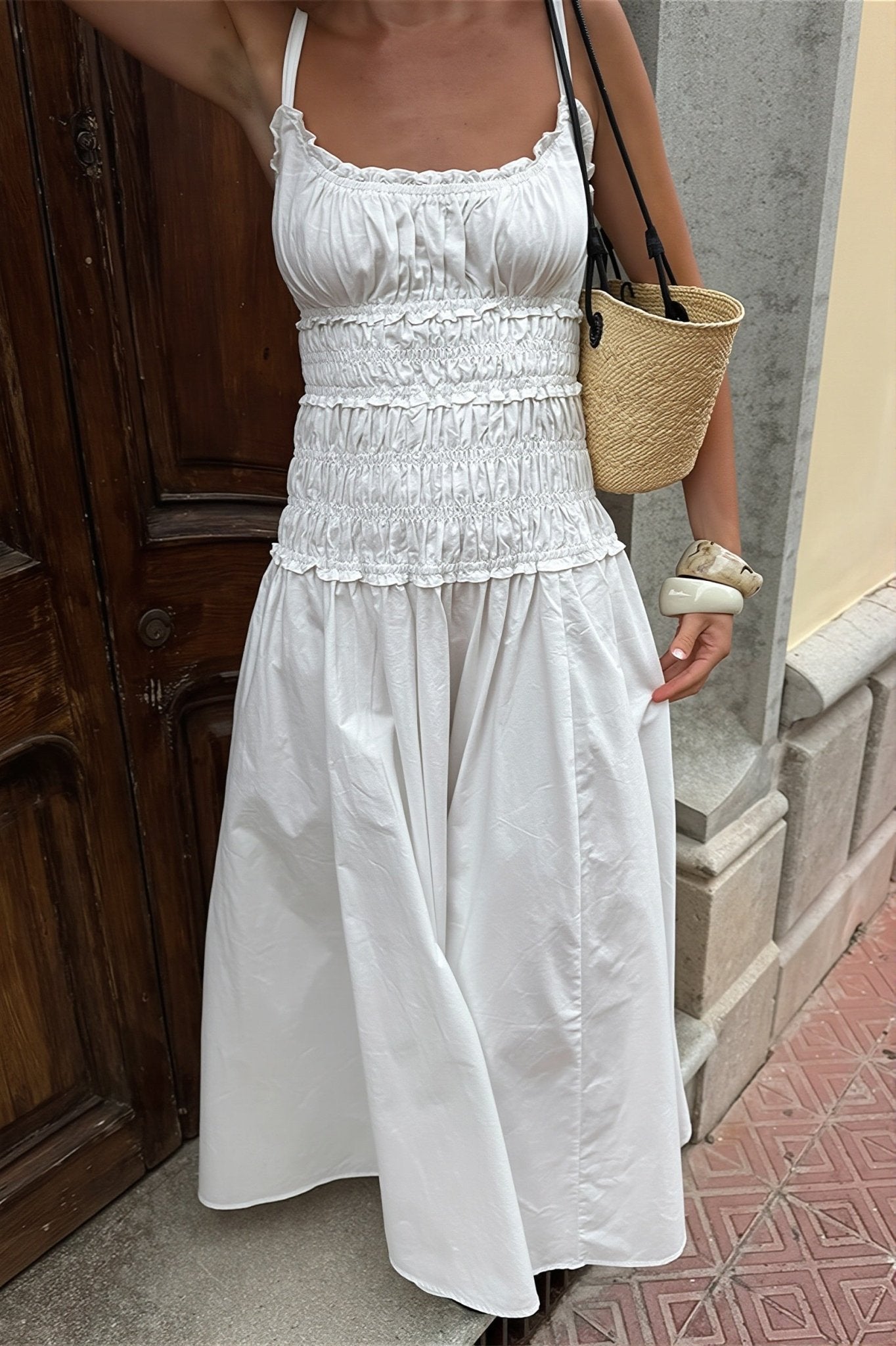 Mary Square Neck Bodycon Maxi Dress - Elegant Occasion Dress for Women - Image 2