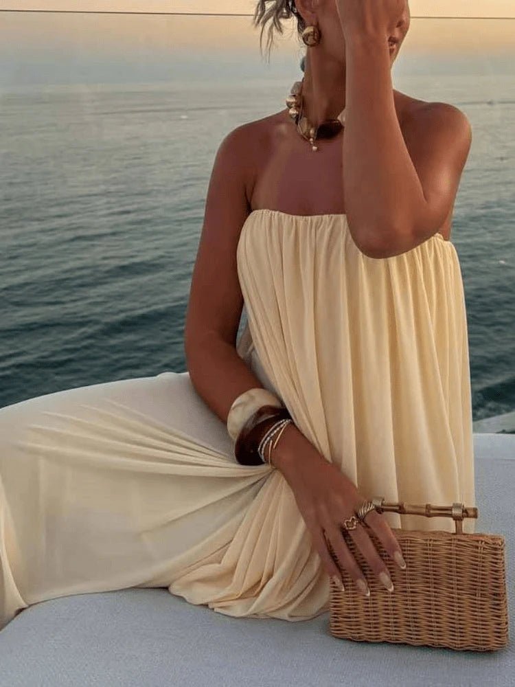 Sophia Strapless Pleated Maxi Dress - Elegant Occasion Dress for Women - Image 4