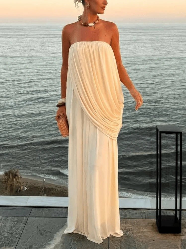 Sophia Strapless Pleated Maxi Dress - Elegant Occasion Dress for Women - Image 5