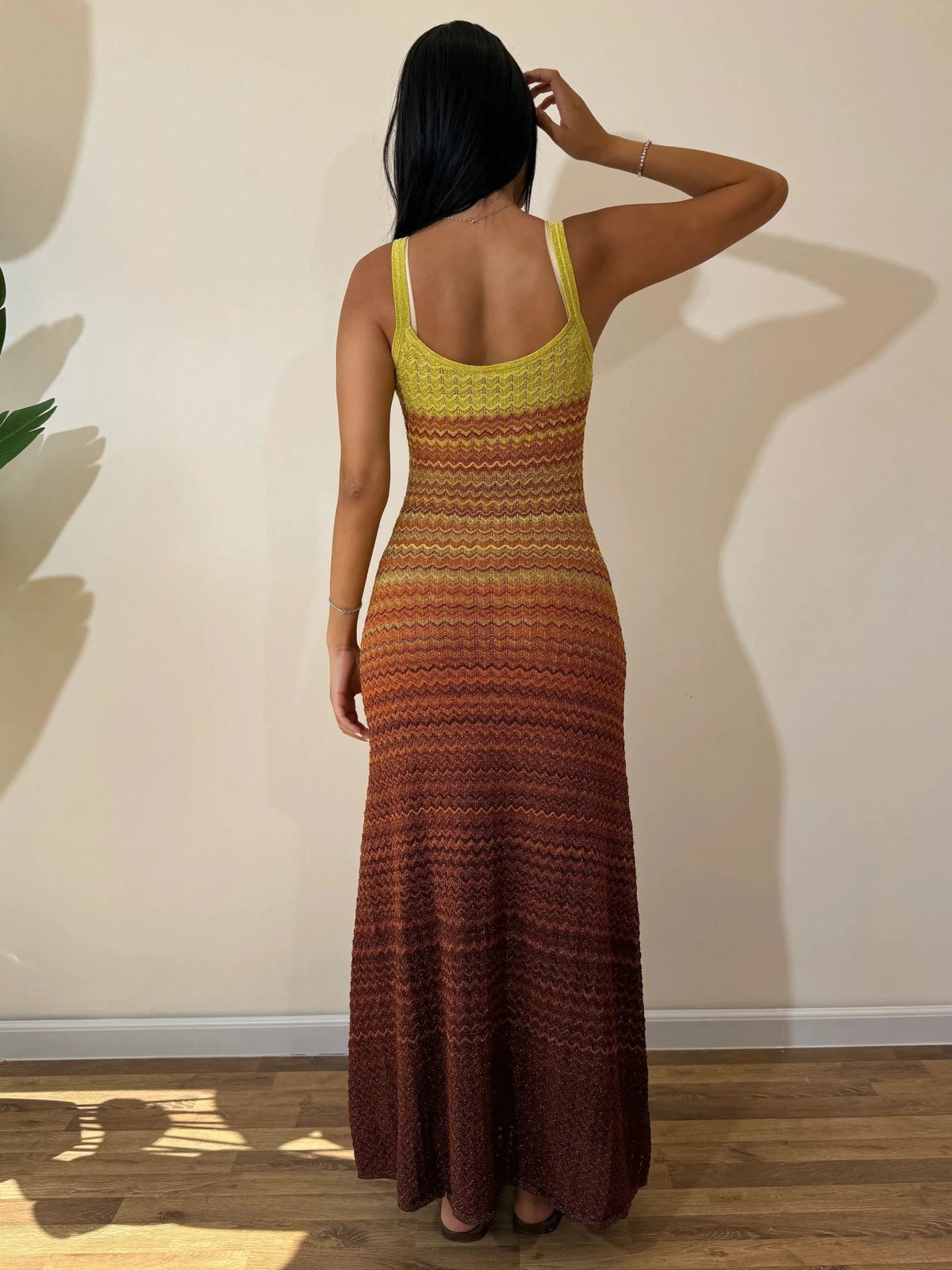 Sophia Sunset Knit Maxi Dress - Elegant Occasion Dress for Women - Image 4