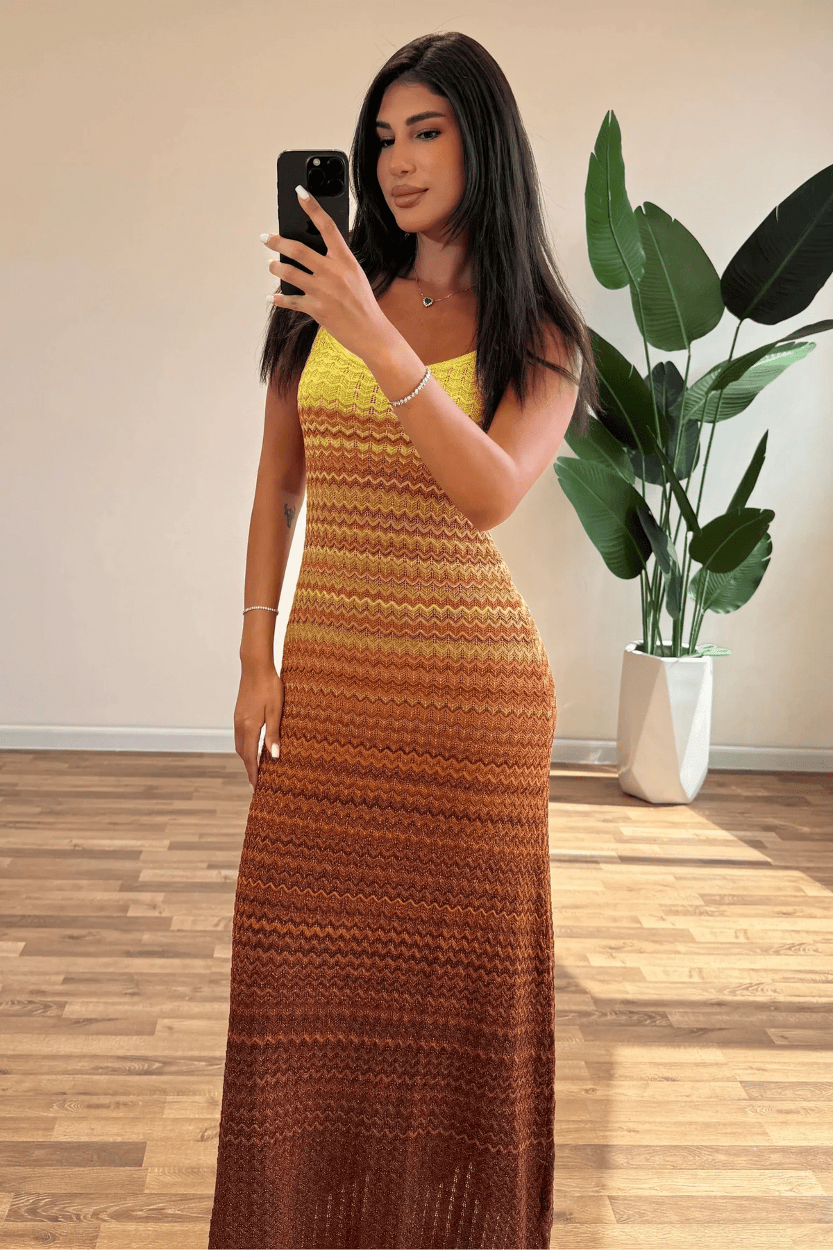 Sophia Sunset Knit Maxi Dress - Elegant Occasion Dress for Women - Image 6