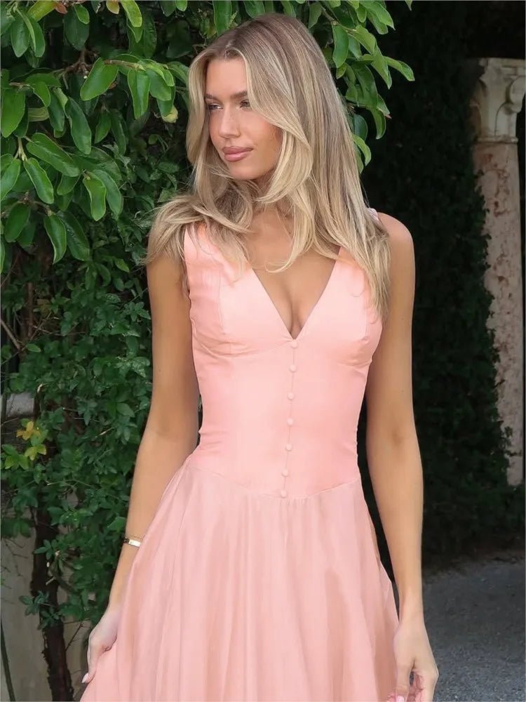 Jessica V-Neck Evening Dress - Elegant Occasion Dress for Women - Image 3