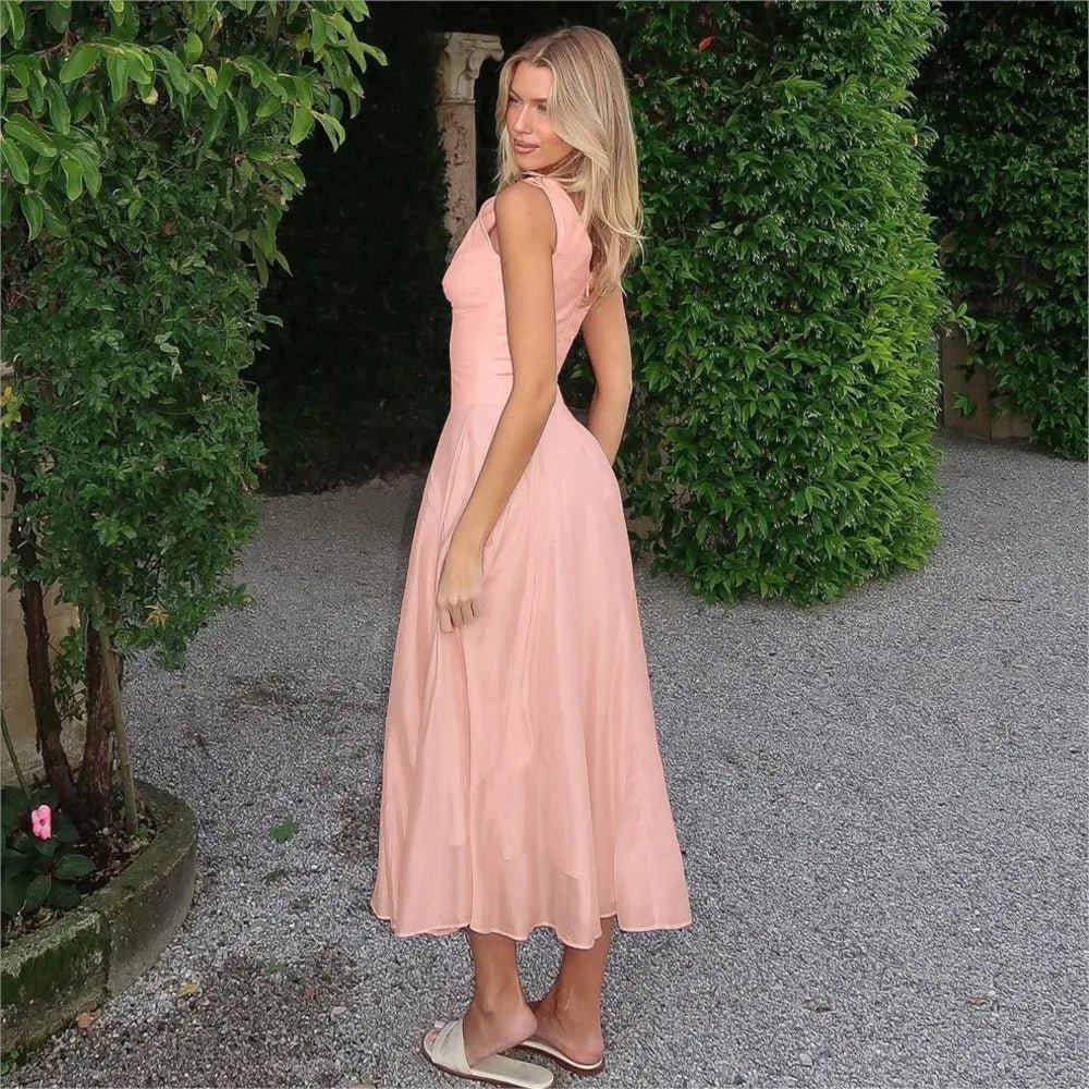 Jessica V-Neck Evening Dress - Elegant Occasion Dress for Women - Image 5