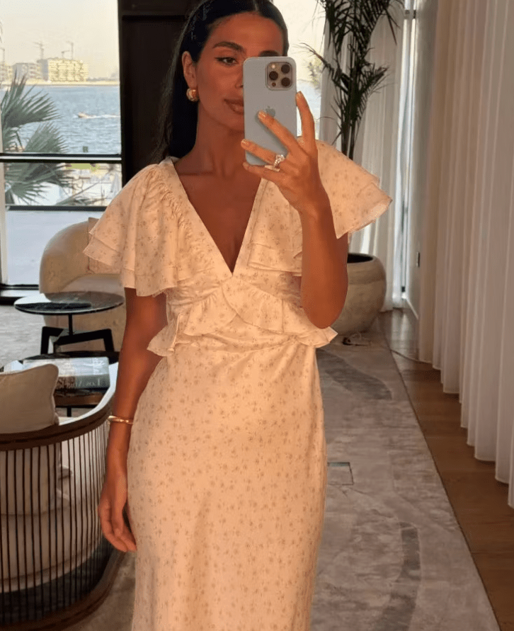 Taylor Ruffle Sleeves Midi Dress - Elegant Occasion Dress for Women - Image 4