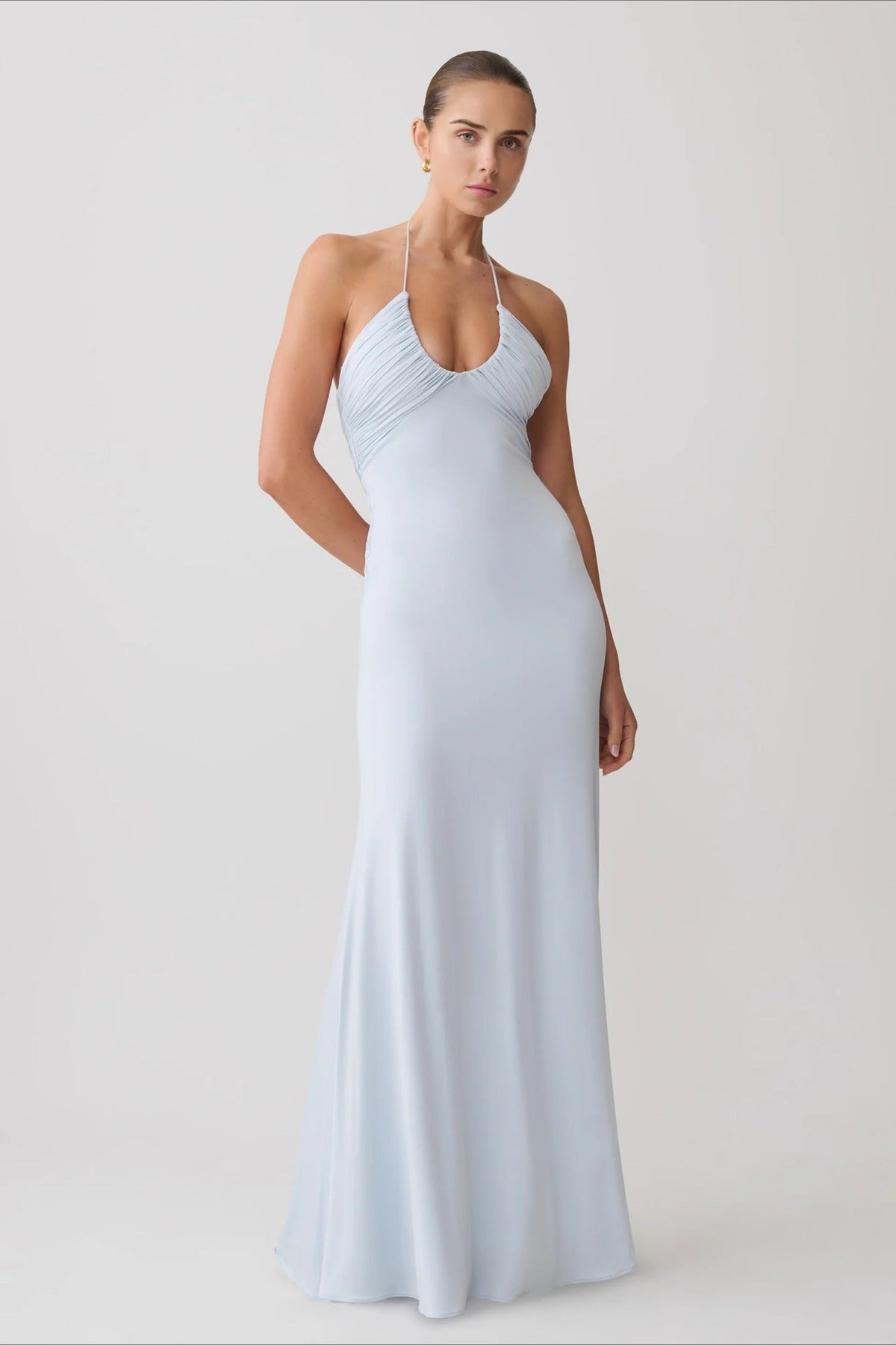 Valentina Halter Mermaid Maxi Dress - Elegant Occasion Dress for Women - Image 4