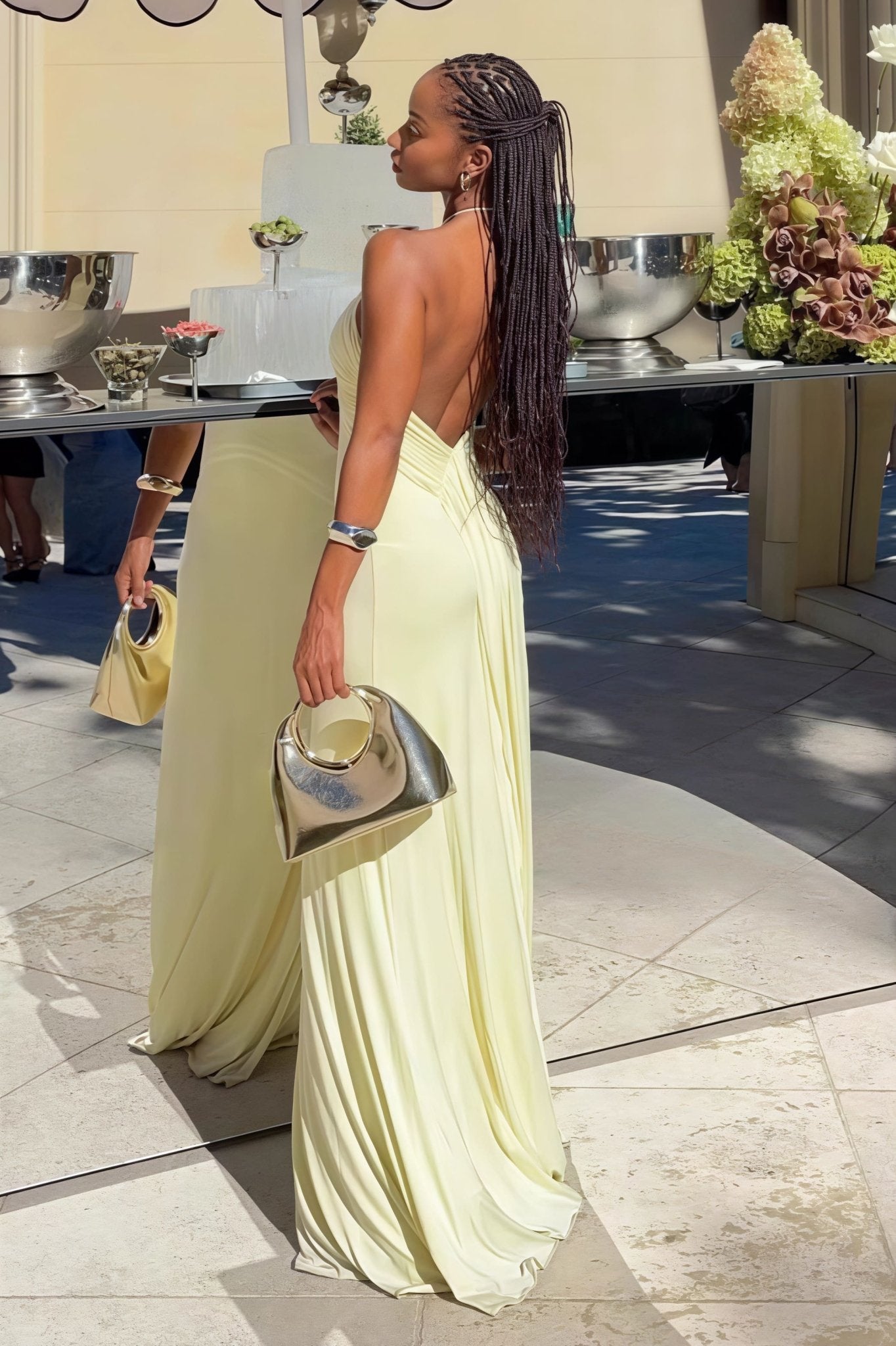 Valentina Halter Mermaid Maxi Dress - Elegant Occasion Dress for Women - Image 2