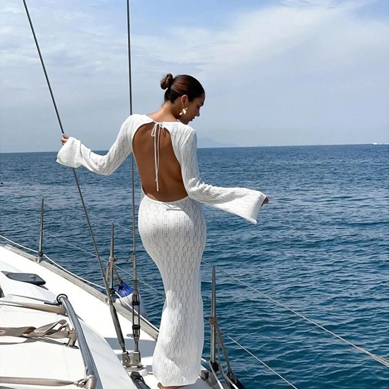 Natalie Backless Knit Dress - Elegant Occasion Dress for Women - Image 6
