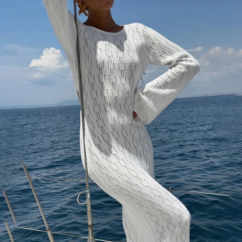 Natalie Backless Knit Dress - Elegant Occasion Dress for Women - Image 4
