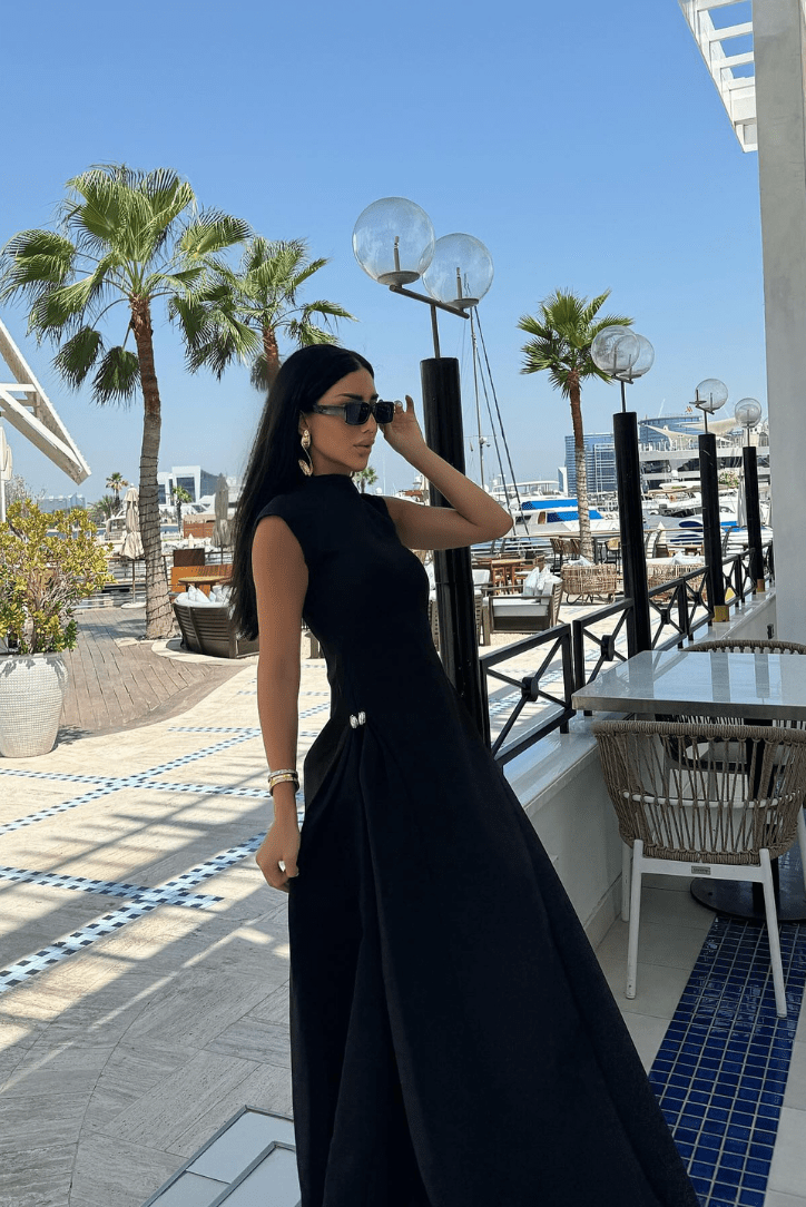 Veronica Mock Neck Maxi Dress - Elegant Occasion Dress for Women - Image 5