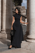 Veronica Mock Neck Maxi Dress - Elegant Occasion Dress for Women
