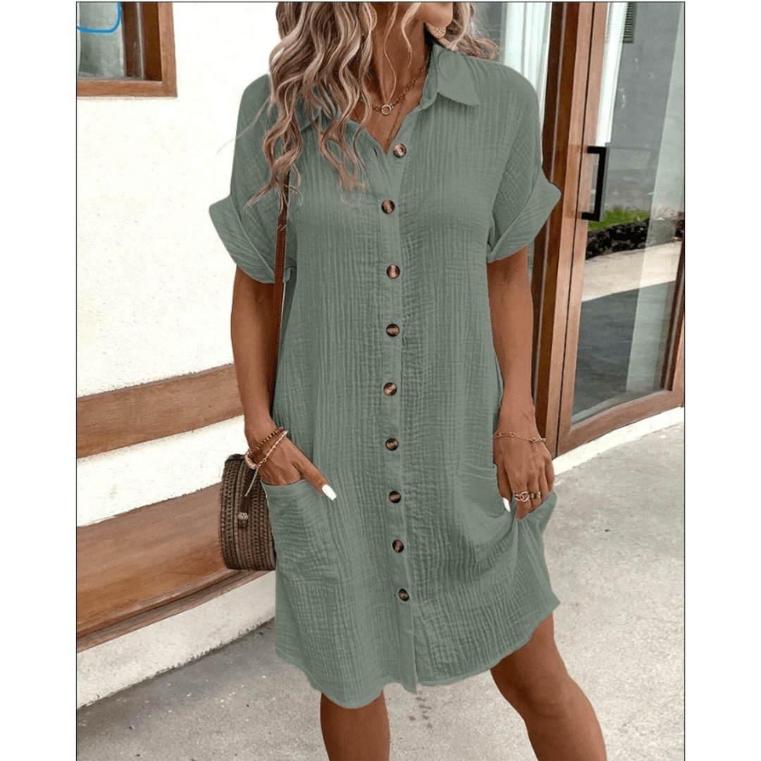 Miriam Modern Shirt Dress - Elegant Occasion Dress for Women - Image 7