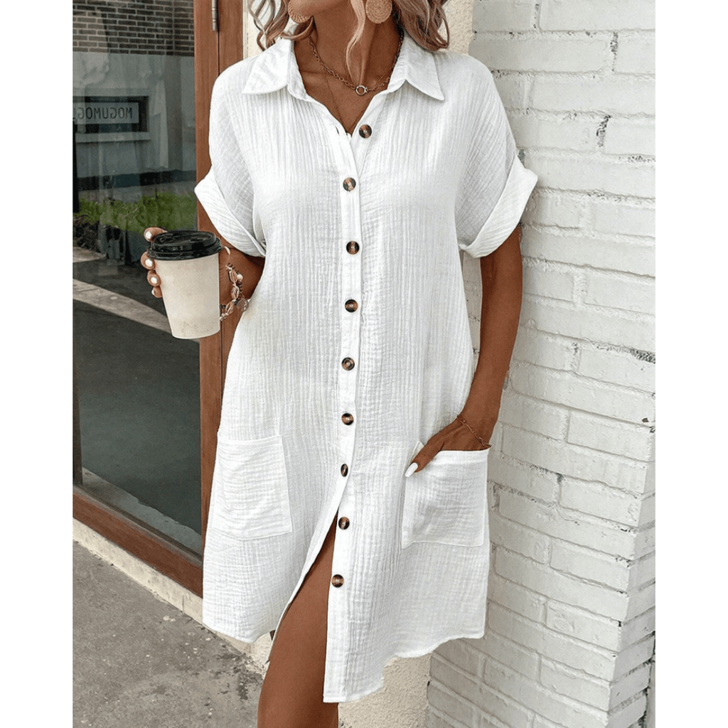Miriam Modern Shirt Dress - Elegant Occasion Dress for Women