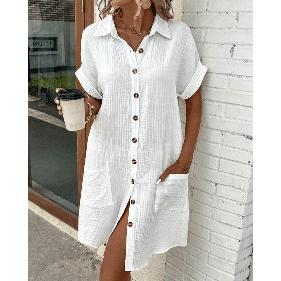 Miriam Modern Shirt Dress - Elegant Occasion Dress for Women