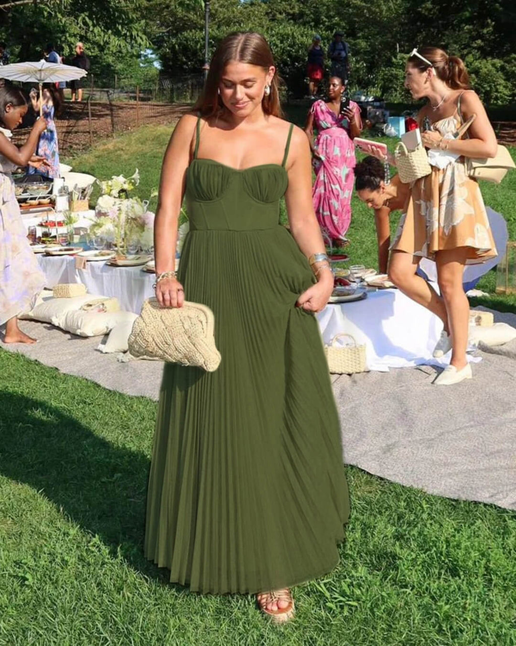 Teresa Pleated Sleeveless Maxi Dress - Elegant Occasion Dress for Women - Image 2