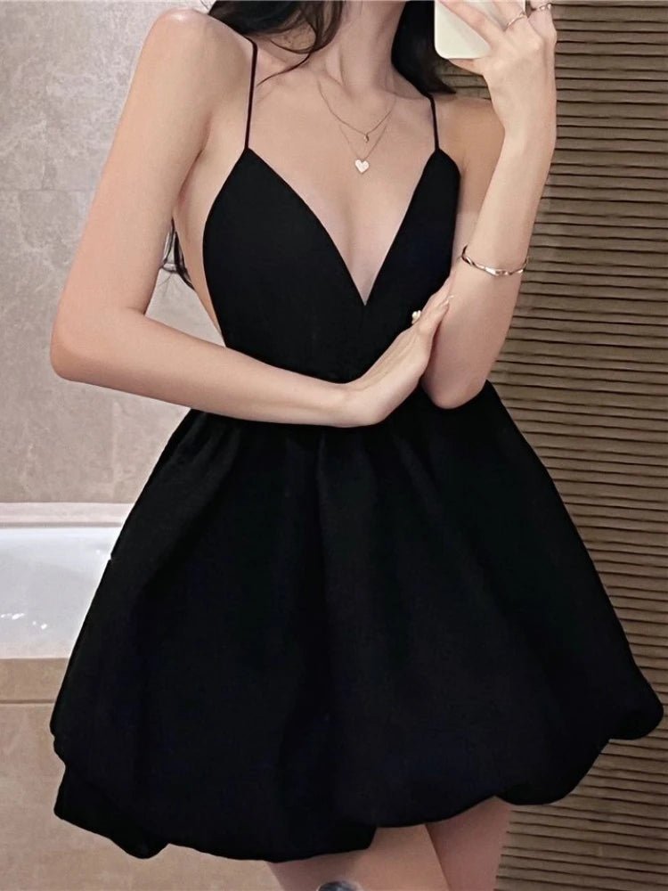 Isabella V Neck Layered Mini Dress - Elegant Occasion Dress for Women - Image 4