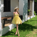 Isabella V Neck Layered Mini Dress - Elegant Occasion Dress for Women