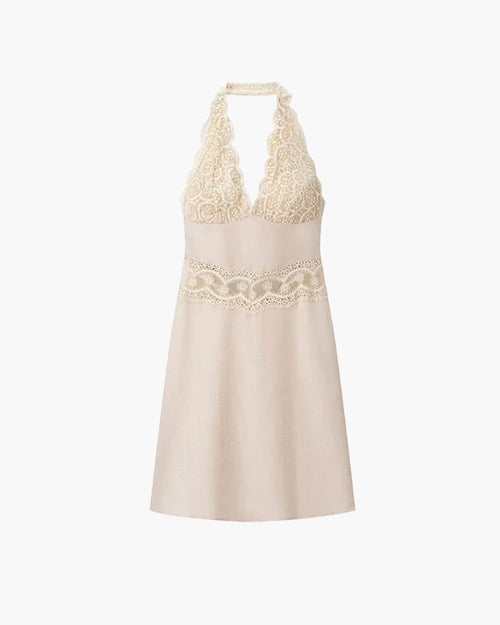 Alessa Backless Halter Dress - Elegant Occasion Dress for Women