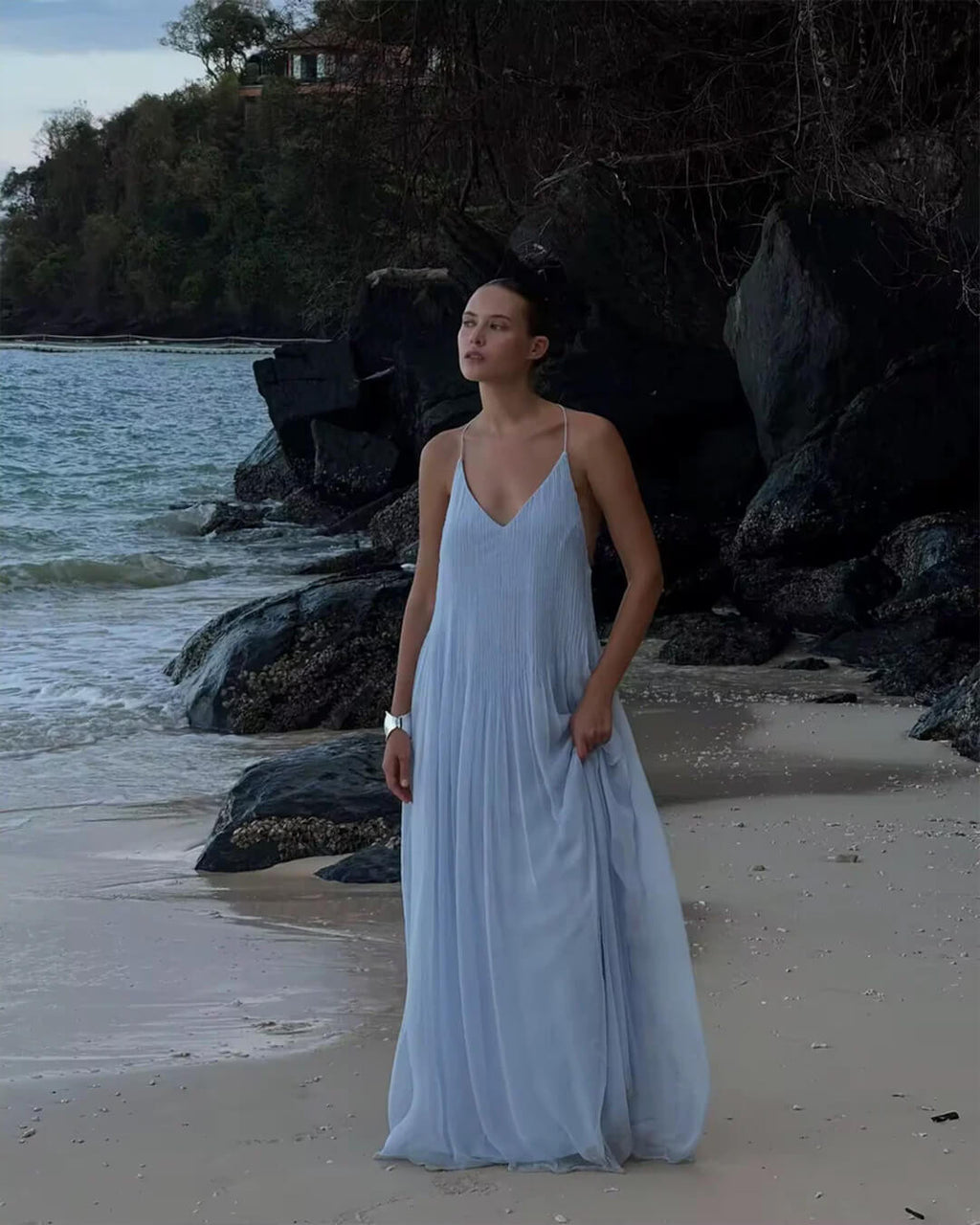 Anna Backless Maxi Dress - Elegant Occasion Dress for Women - Image 3