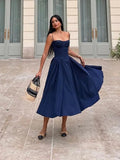 Annika Sleeveless Strap Midi Dress - Elegant Occasion Dress for Women - Image 5