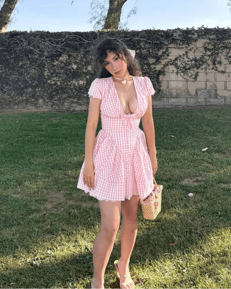 Mia Bow V-Neck Mini Dress - Elegant Occasion Dress for Women - Image 4