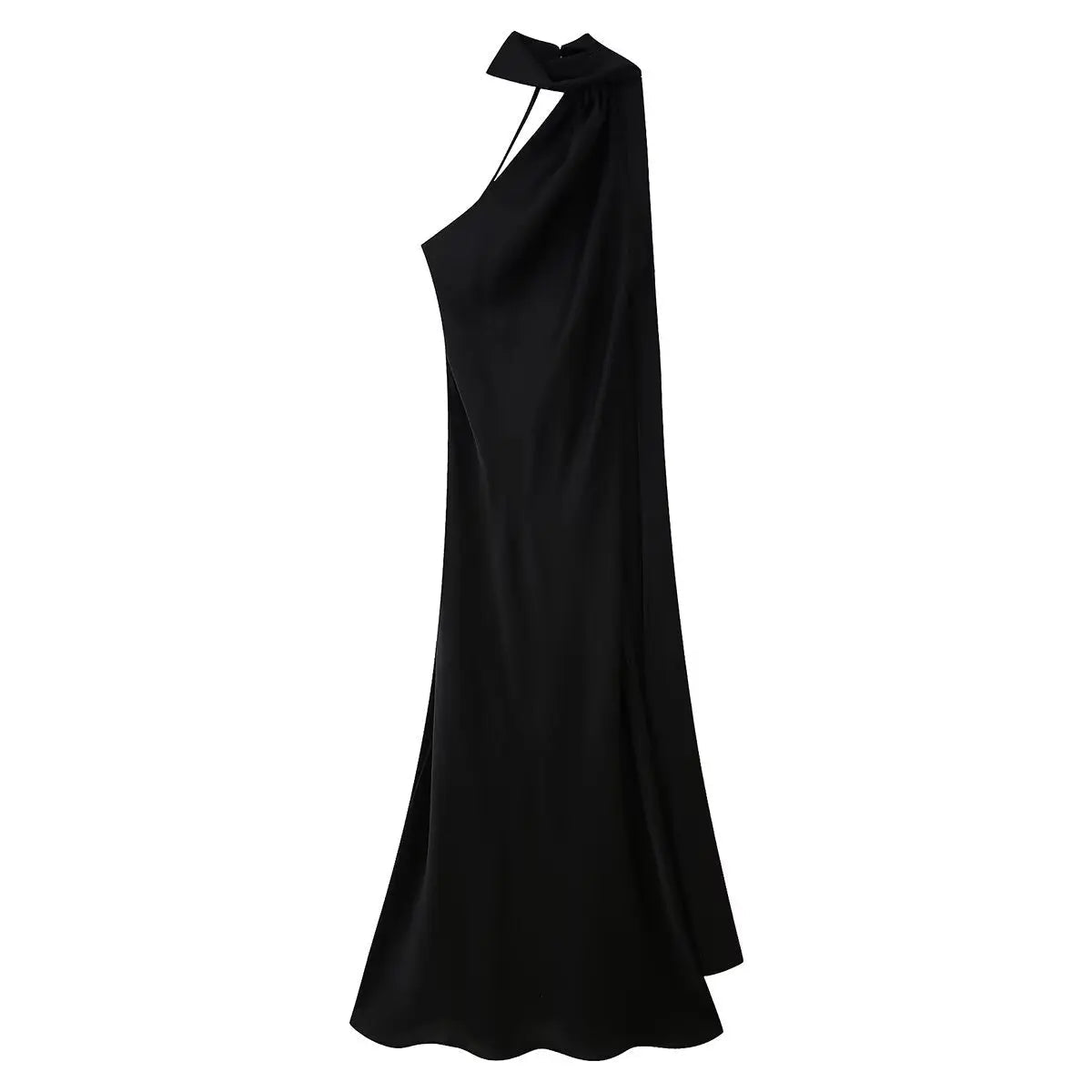 Beatrice Halter Backless Satin Maxi Dress for Women - Sleeveless Evening Dress - Image 12