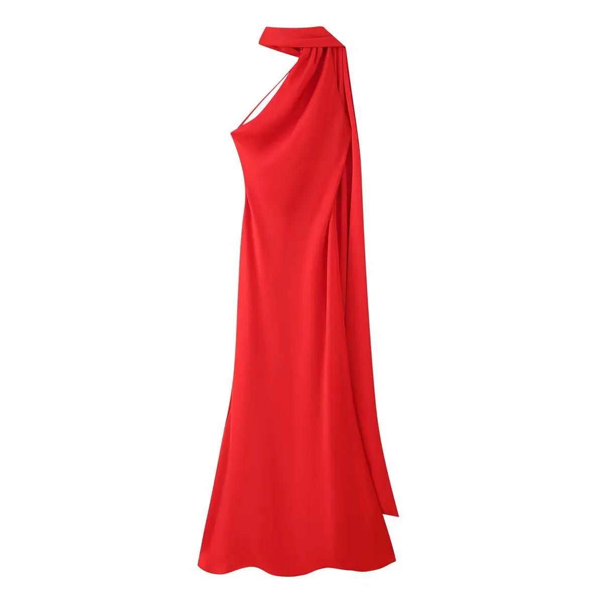 Beatrice Halter Backless Satin Maxi Dress for Women - Sleeveless Evening Dress - Image 15