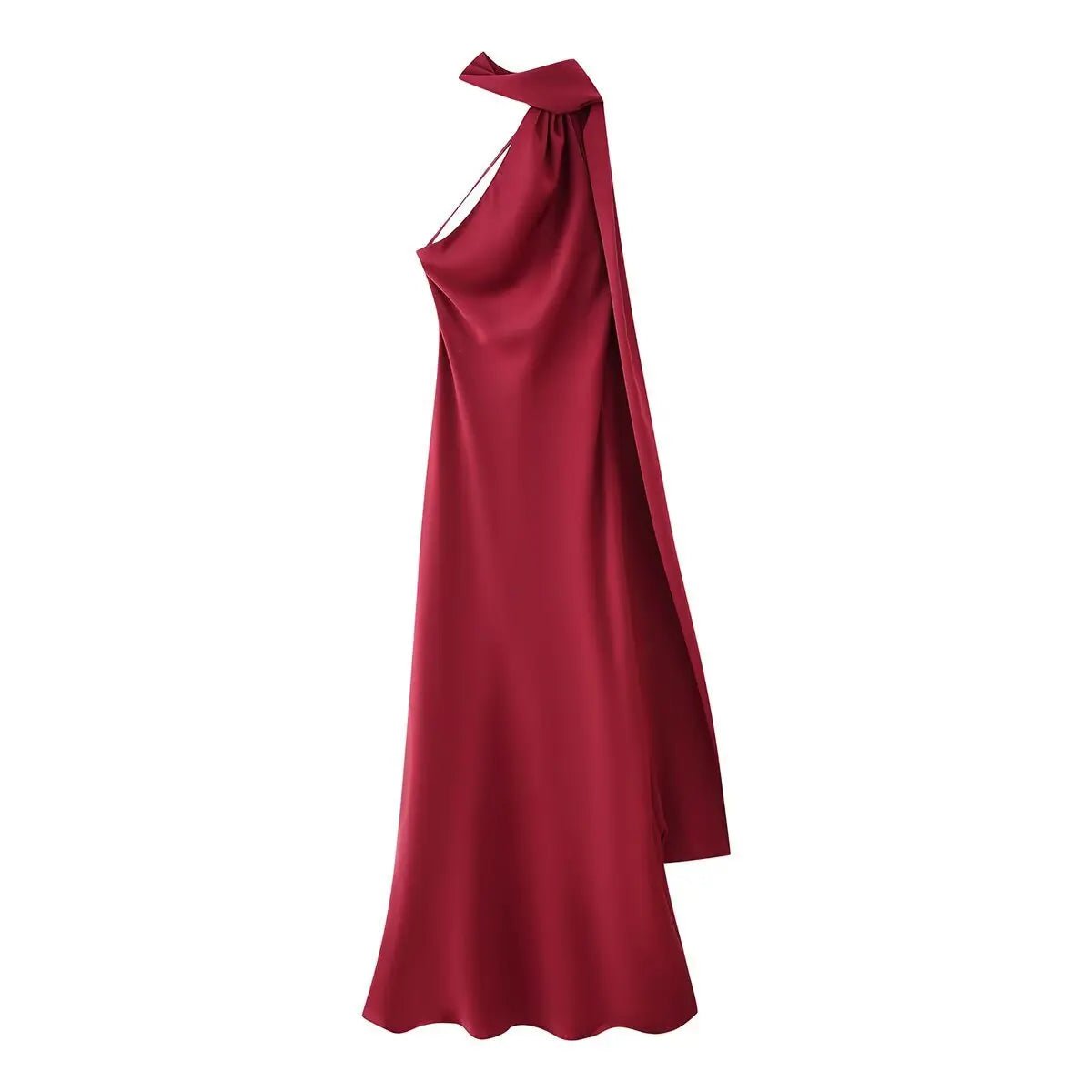 Beatrice Halter Backless Satin Maxi Dress for Women - Sleeveless Evening Dress - Image 17