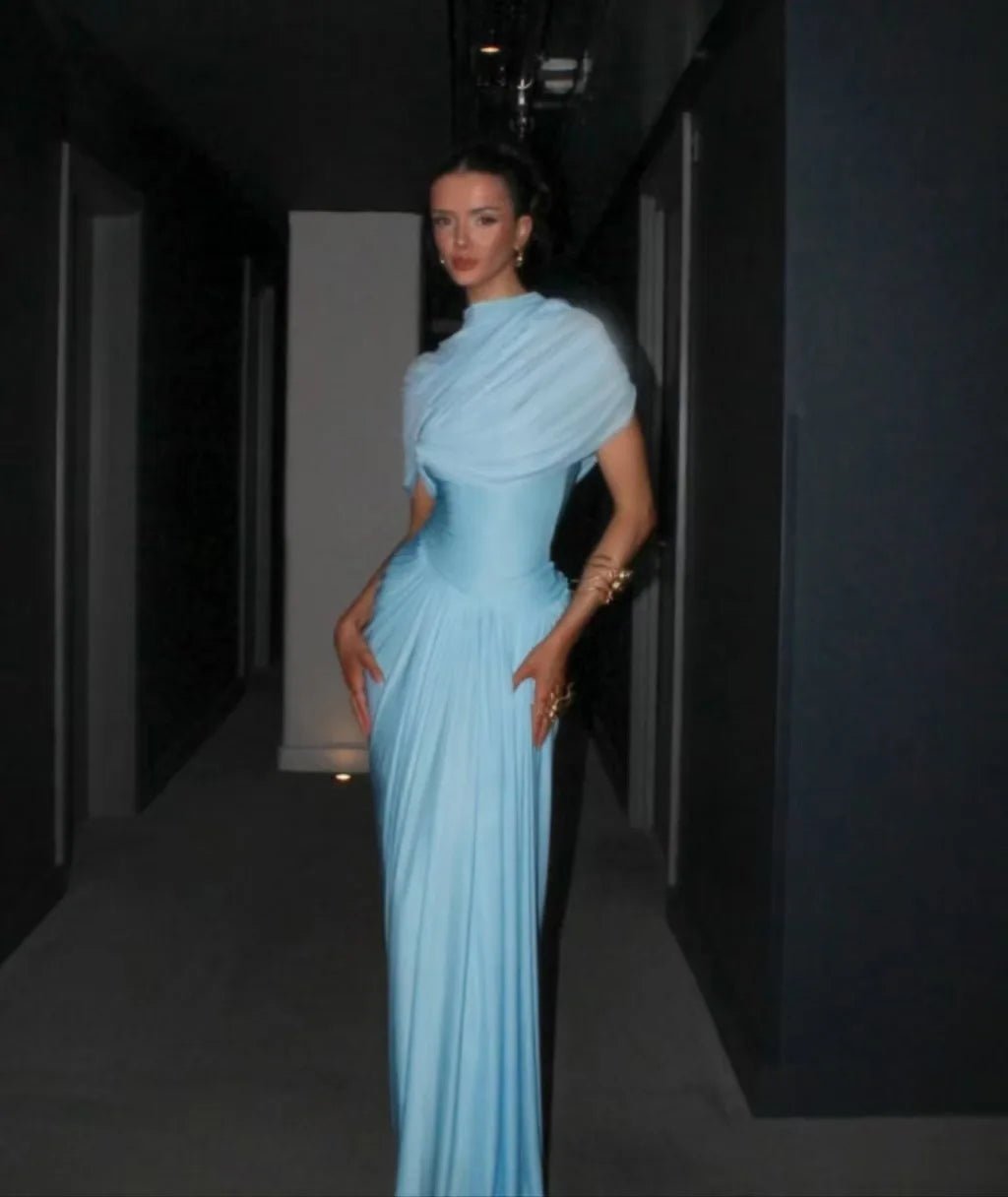 Monica Elegant Mesh Bodycon Maxi Dress - Elegant Occasion Dress for Women - Image 5