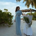 Monica Elegant Mesh Bodycon Maxi Dress - Elegant Occasion Dress for Women - Image 4