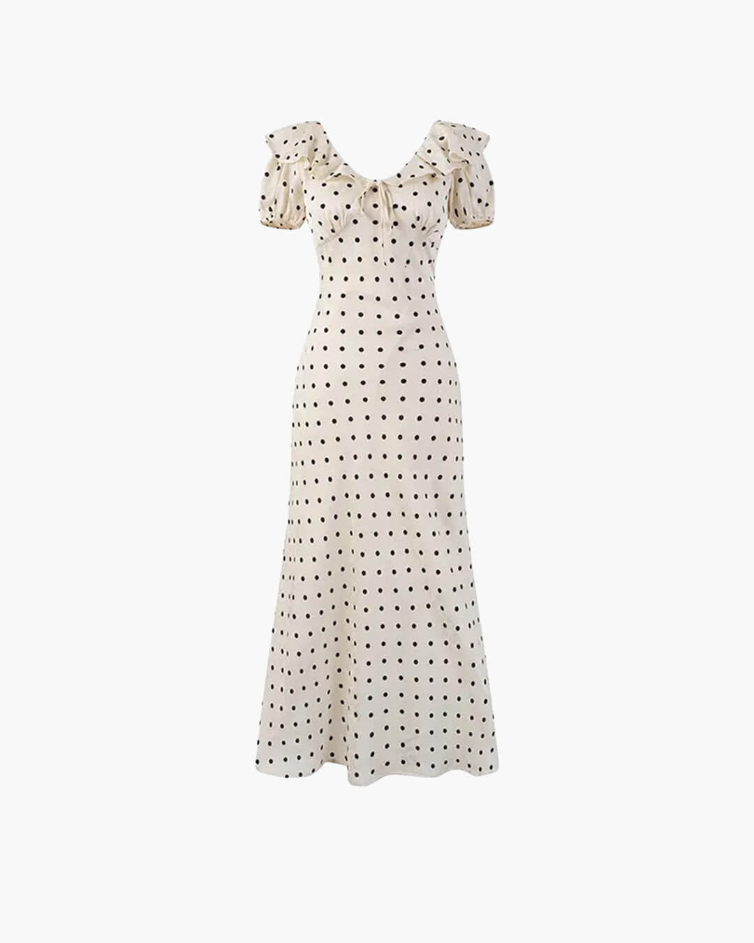 Rachel Polka Dot V-Neck Maxi Dress - Elegant Occasion Dress for Women - Image 6