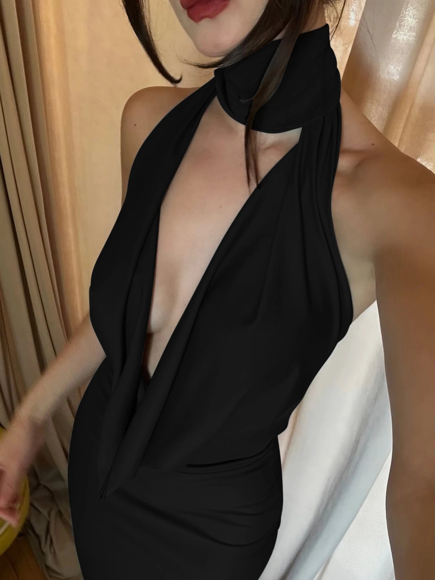 Annie Sleeveless Backless Slit Maxi Dress - Elegant Occasion Dress for Women - Image 5