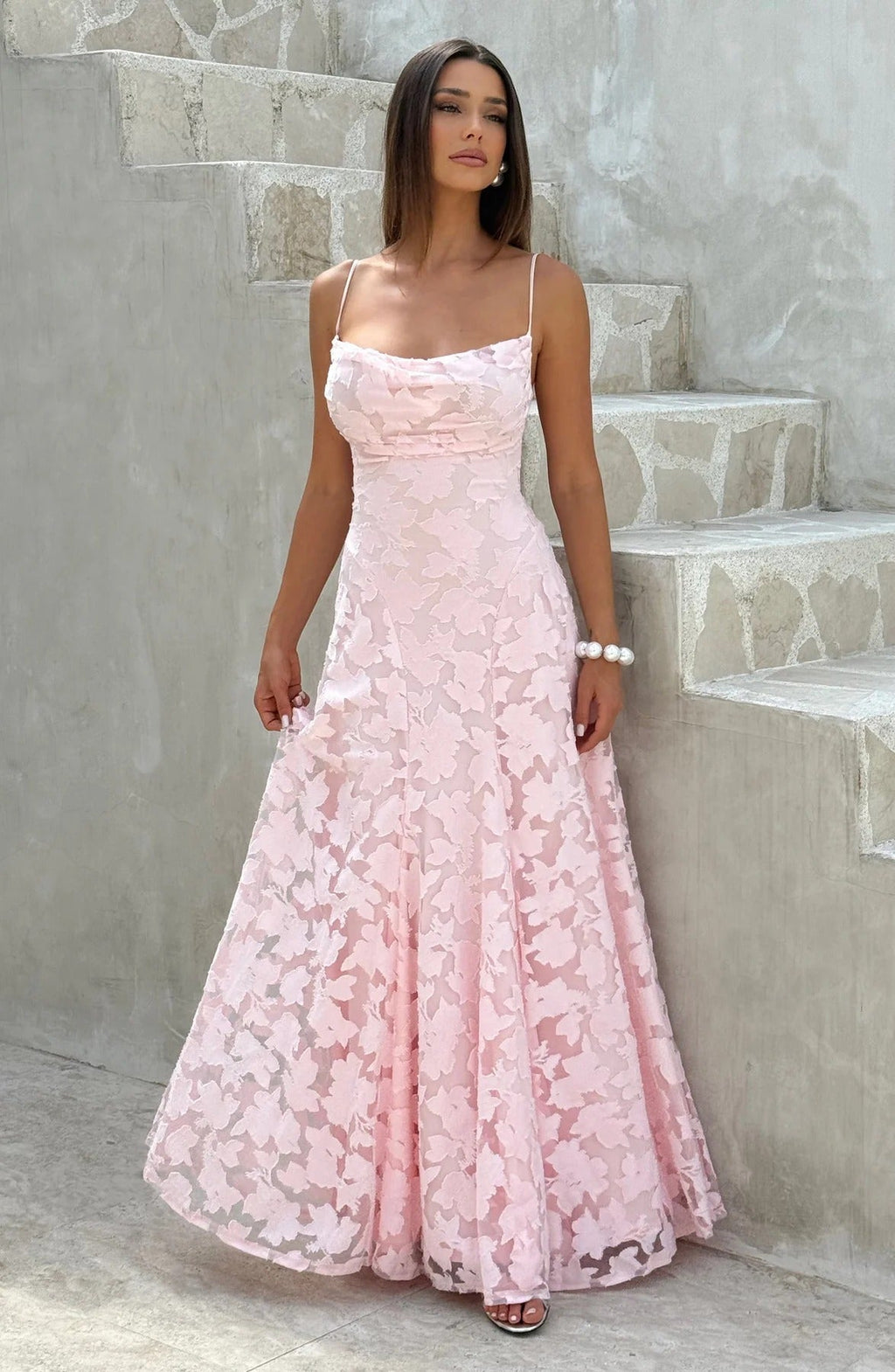 Brielle Sleeveless Floral Maxi Dress - Summer Wedding Guest Dress