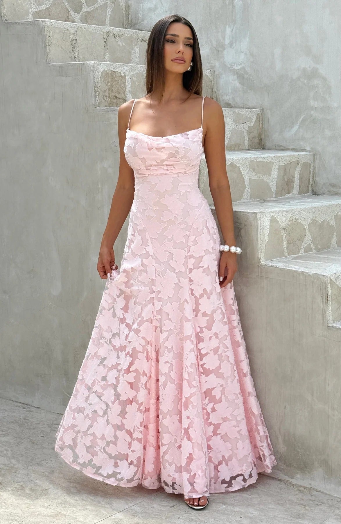 Brielle Sleeveless Floral Maxi Dress - Summer Wedding Guest Dress