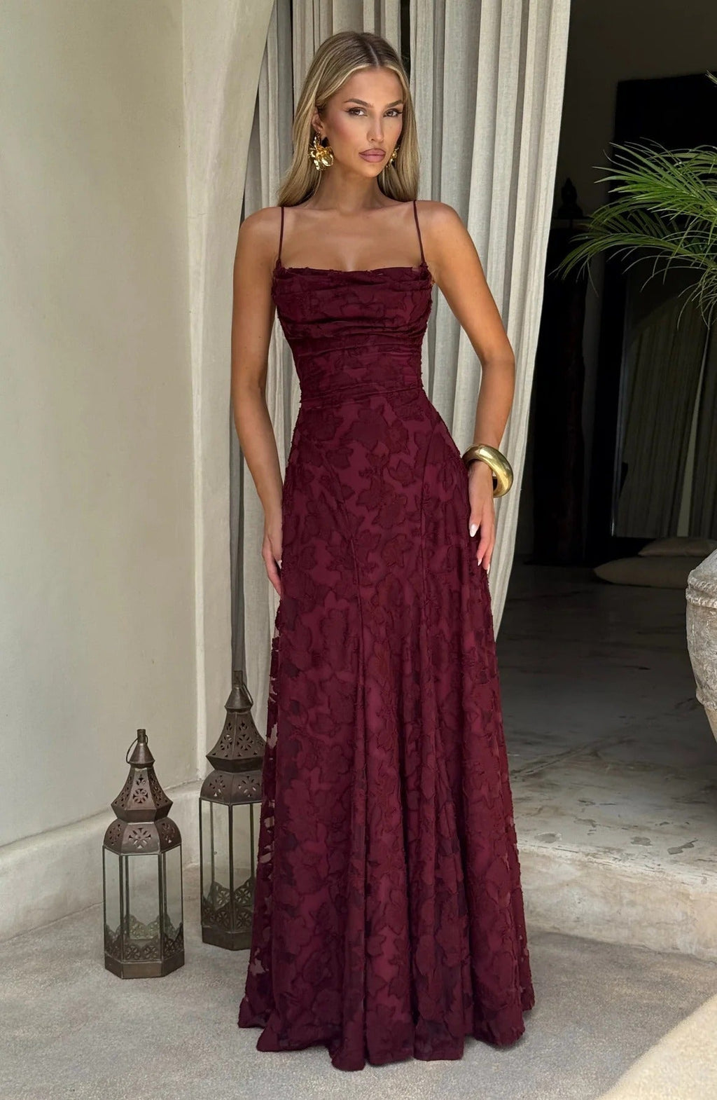 Brielle Sleeveless Floral Maxi Dress - Summer Wedding Guest Dress - Image 4